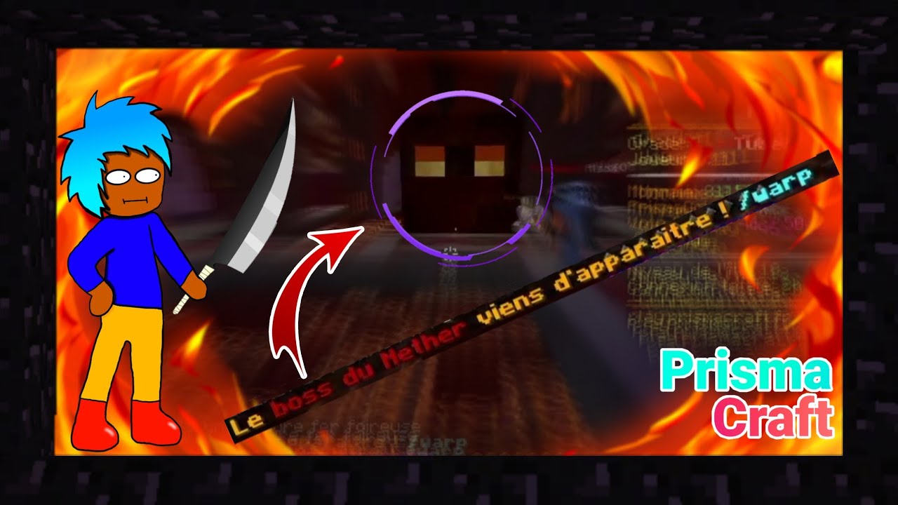 On affronte le NetherBoss ! | PrismaCraft #1 [Partie 2/2] - YouTube