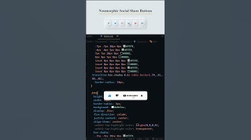 Neumorphic Social Icons Using HTML & CSS | #shorts