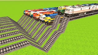 🔥 8 INDIAN TRAINS RUNNING TOGETHER ON PARA LLEL RAILWAY TRACKS 4K TRAIN VIDEO|Train Simulator| screenshot 4