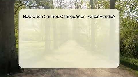 How Often Can You Change Your Twitter Handle? - Everyday-Networking