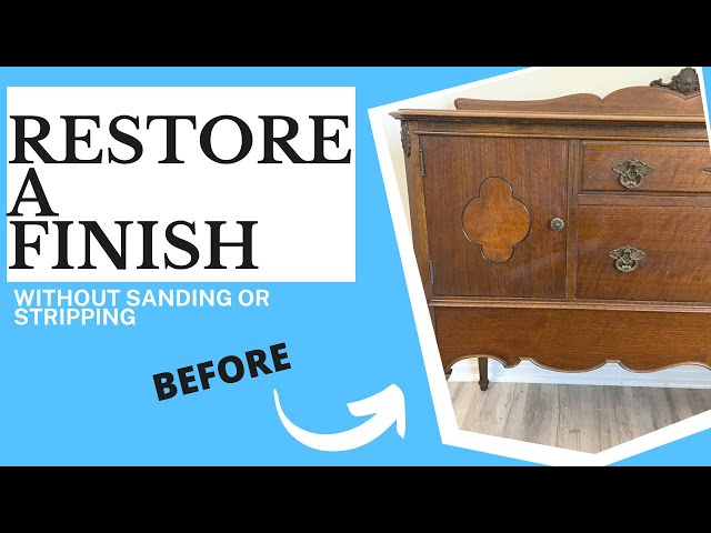 How to Restore a Finish without Stripping or Sanding