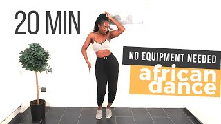 AFRICAN DANCE WORKOUT 20 min (FUN!!) | Afrifitness | No equipment