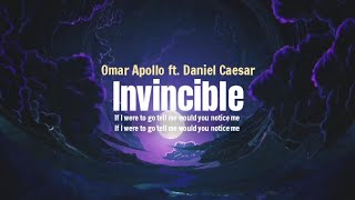 Omar Apollo - Invincible (Lyrics Terjemahan)