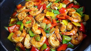 How To Make The Most Delicious Stir Fry Shrimp | Juicy Garlic Shrimp | Best Honey Stir Fry Shrimp