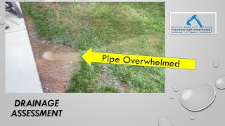 Drainage Assessment - backyard flooding with Neighbor's water