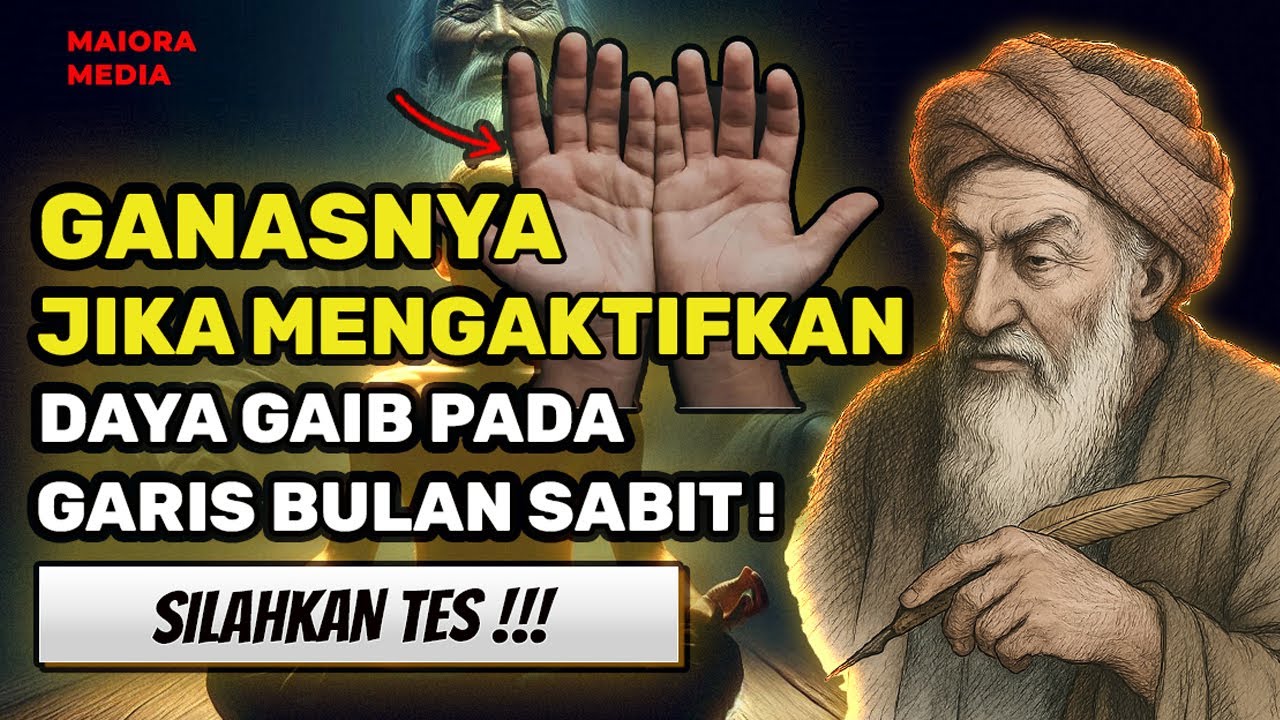 GAK DIKASI AMPUN ❗ 5 Cara Mengaktifkan Daya Gaib Pada Garis Tangan Bulan Sabit!