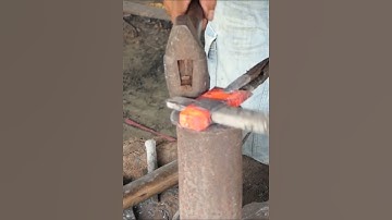 Adjusting axe eye after forging #shorts #short #shortvideo #shortsfeed #diy #how