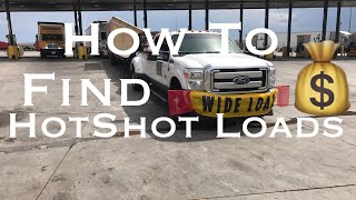 How Can You Find Hotshot Loads or Freight????