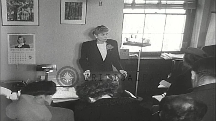 Clare Boothe Luce addresses a press conference in ...