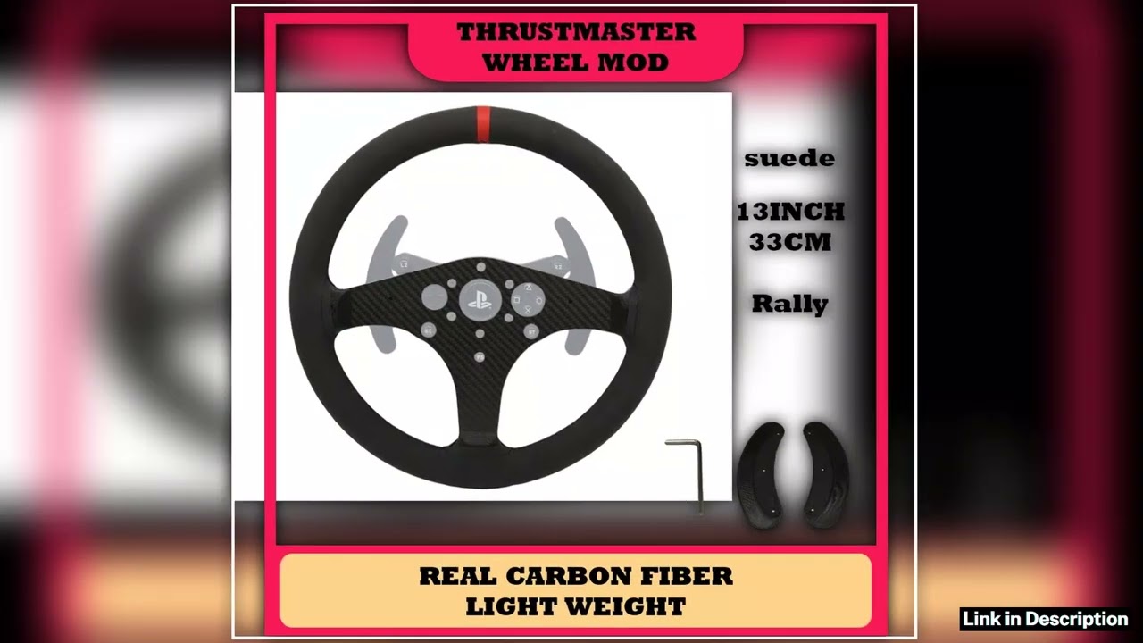 SIMPUSH Racing 13inch 33cm Rally steering Wheel MOD DIY sim racing SIMRACING FOR Thrustmaster T300R