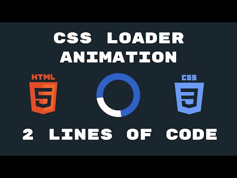 CSS Loading Animation Spinner | Tutorial for Beginners