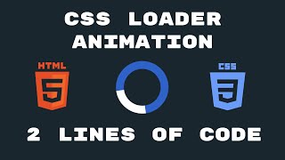 CSS Loading Animation Spinner | Tutorial for Beginners