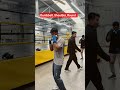 Shadow boxing with weights builds endurance, improves technique.#boxing #gym