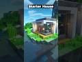 Minecraft: Modern Startet House Build | Timelapse. #minecraft #minecraftshorts #shorts #timelapse