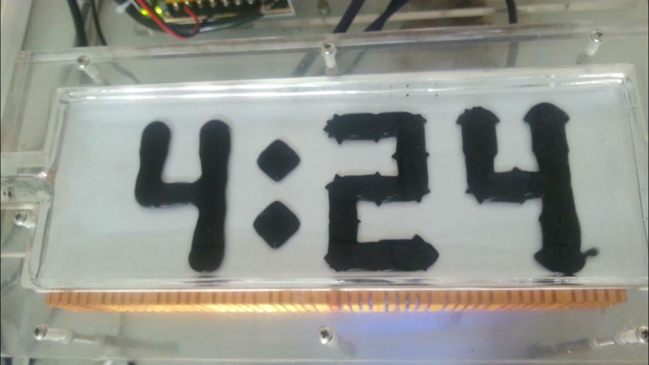 FerrofluidclockThe world's smallest heatdissipating fluid