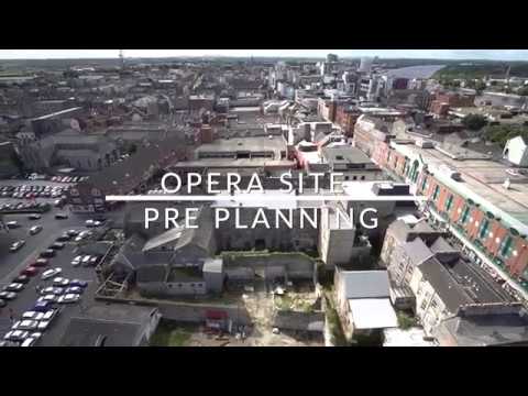 Limerick Opera Site, pre planning drone footage