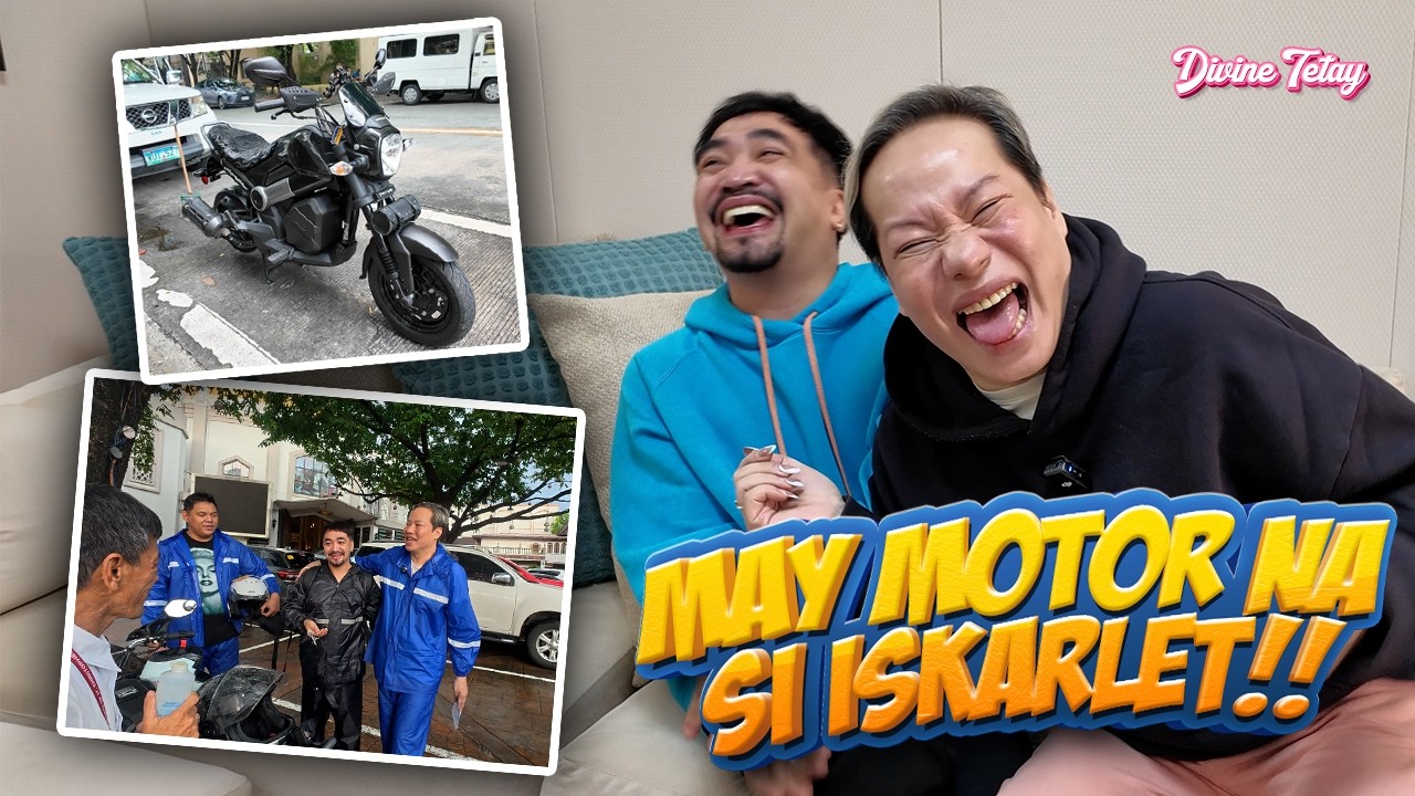 FINALLY!! NATUPAD KO NA YUNG ISA SA MGA PANGARAP NYA. MAY MOTOR NA SI ISKARLET! | DIVINE TETAY
