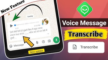 Voice Message Transcripts In Whatsapp | Introducing Voice Message Transcripts