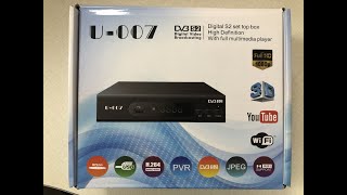 2023 FULL HD DVB-S2 HD Satellite receiver decoder U-007 DVB S2