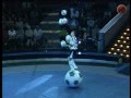 Juggler with soccer-ball