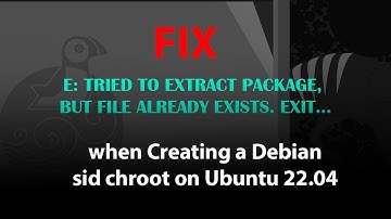 UBUNTU FIX: E: Tried to extract package, but file already exists. Exit...