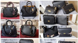 My Entire Black Handbag Collection - Part 1: Coach, Stuart Weitzman, Dooney&Bourke