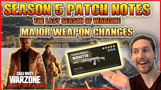 Warzone Last Season 5 Patch notes! #warzone