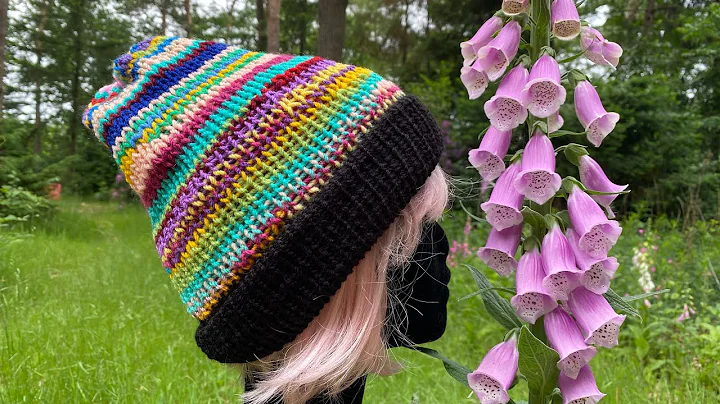 Mirandas Under 1 hour Funky Scrapyarn hat. Free wo...