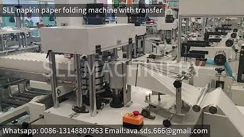 SLL Napkin paper folding machine with transfer tissue paper making Can be customized