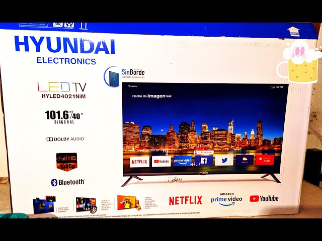 Televisor smart tv led netflix 40 pulgadas HYLED4022AiM - Hyundai