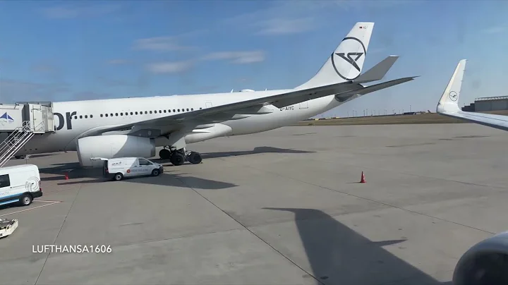 Lufthansa Airbus A320-200 flight from Frankfurt (FRA) to Leipzig (LEJ) airport HD
