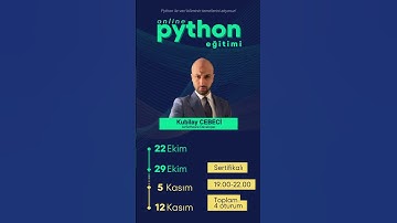 Online Python eğitimi ile Veri bilimi dünyasına ilk adımını at!🍀#python #pythontutorial #eğitim