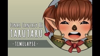 FFXI - TARUTARU【 Drawing Timelapse 】