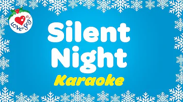 Silent Night Christmas Carol | Karaoke Instrumental Music with Lyrics