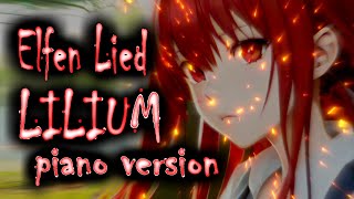 Elfen Lied  Lilium | Piano Version Cover Theme Song by Myuu | 1 hour