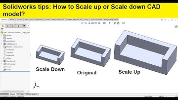 Solidworks tips and tutorials 12|  Scaling a part in solidworks