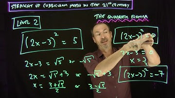Straight Up Curriculum Math for the 21st Century: The Quadratic Formula, Part 2 of 4