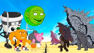 Rescue GODZILLA \& KONG Vs All Brainrot Anime Animals But They All Normal - This is THE END BRAINROT.
