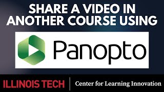 Share a Panopto Video in Canvas