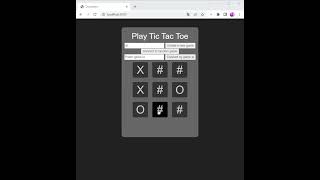 Tic Tac Toe Game Spring Boot WebSocket screenshot 1