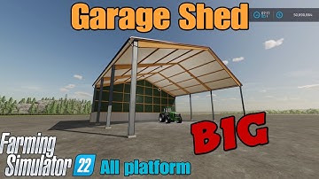 Garage Shed   / mod for all platforms on FS22