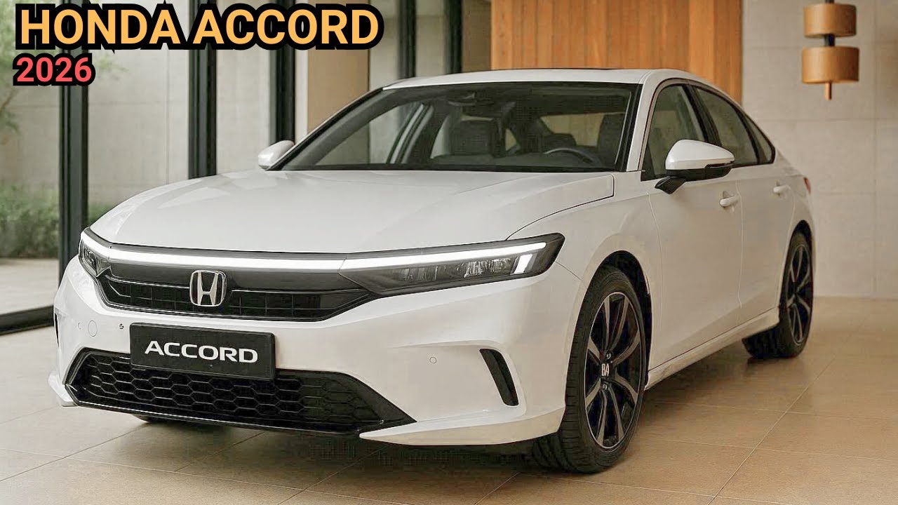 Новый Honda Accord 2026 года — потрясающий суперсреднеразмерный седан класса люкс!