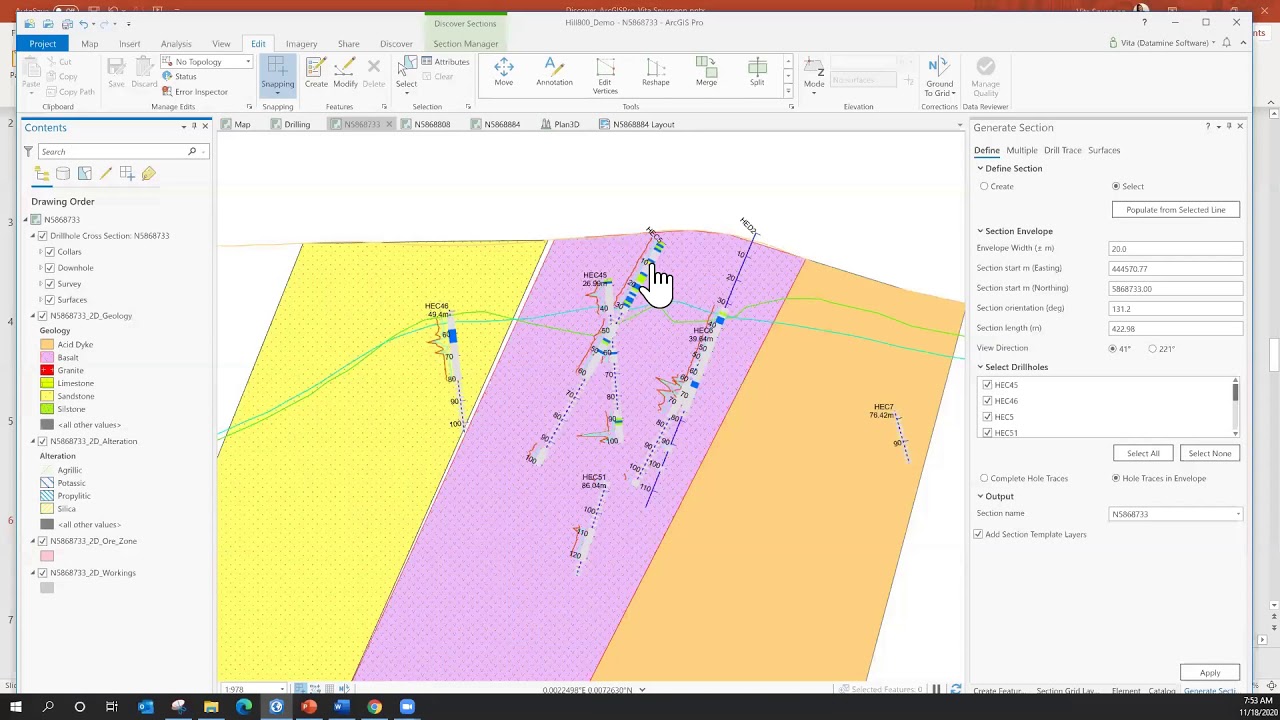 Современные инструменты для геологов в ArcGIS. Вита Спеджен. DATAMINE