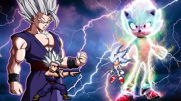 Beast Gohan OP(New) VS Sonic Chaos OP(All Form) in Jump Force Mugen