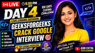 100 Days of Cracking Product-Based Coding Interviews 🔥 Day 4/100 | DSA + LeetCode | LIVE 8 PM