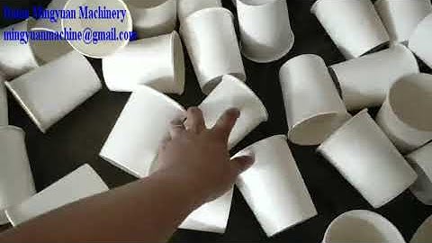 High Speed paper cup machine with Ultrasonic heater system testing running 500ML for Russia client