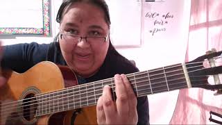 Yo Sigo de Pies - Marnellys Ocasio (TUTORIAL GUITARRA) chords