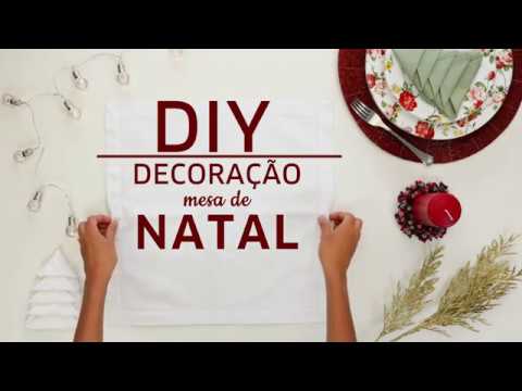 DIY ESPECIAL DE NATAL | COMO FAZER DECORAÇÃO DE MESA POSTA FÁCIL