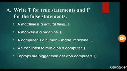 Class1, Computer, Chapter 1, Computer  A Machine, Exercise Part 2