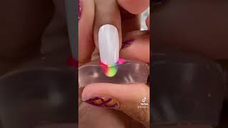 French Manicure Stamper Nail: Rainbow Version 🌈💅🏽 screenshot 4